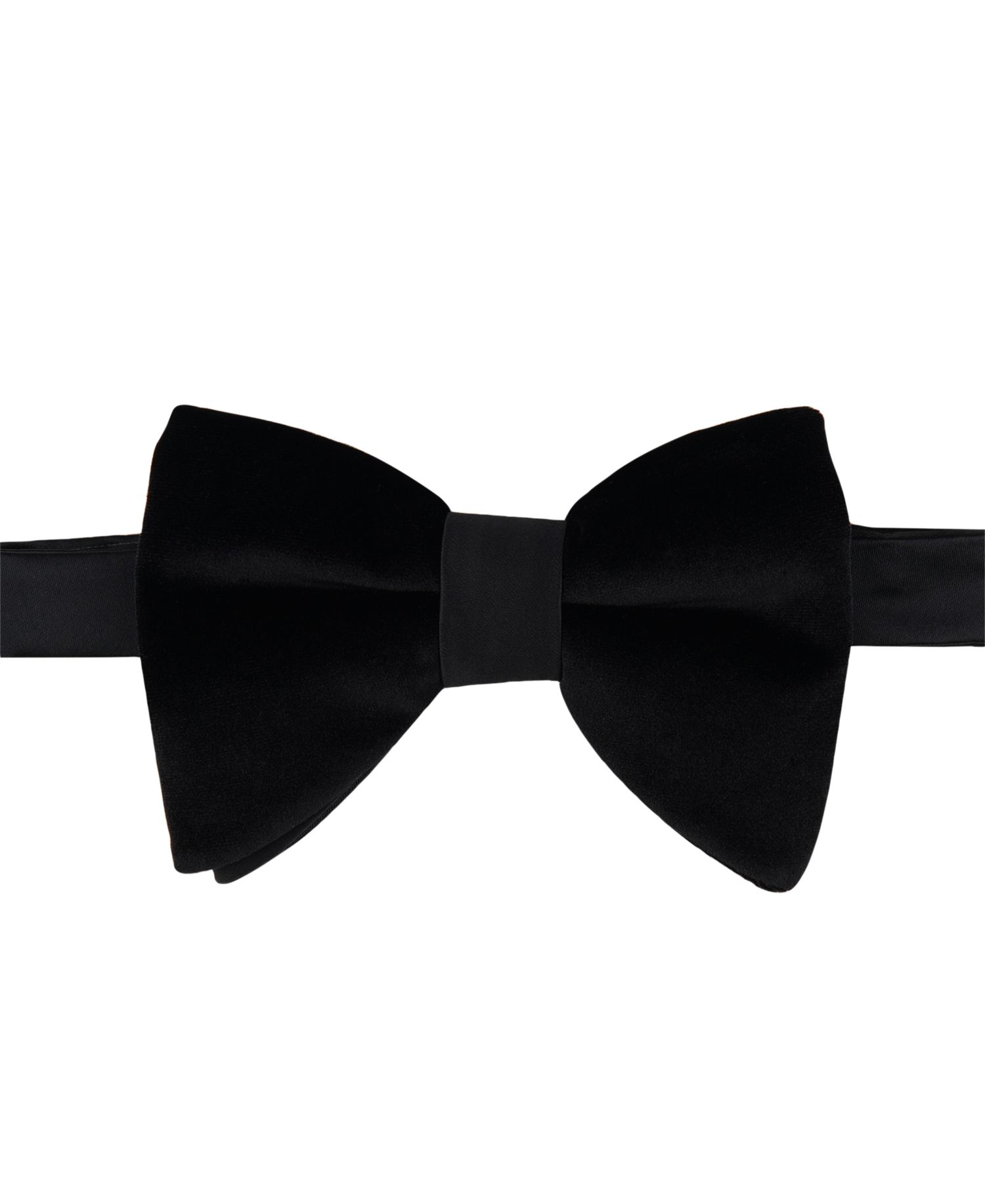 Men's Oversized Velvet Solid Bow Tie