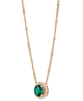 Macy's outlet emerald necklace