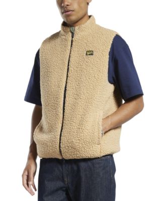 Reebok - Men's Cord Sherpa-Fleece Vest