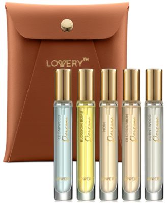 Lovery Mini Perfumes For Women, 5pc Assorted Floral Aroma Eau De