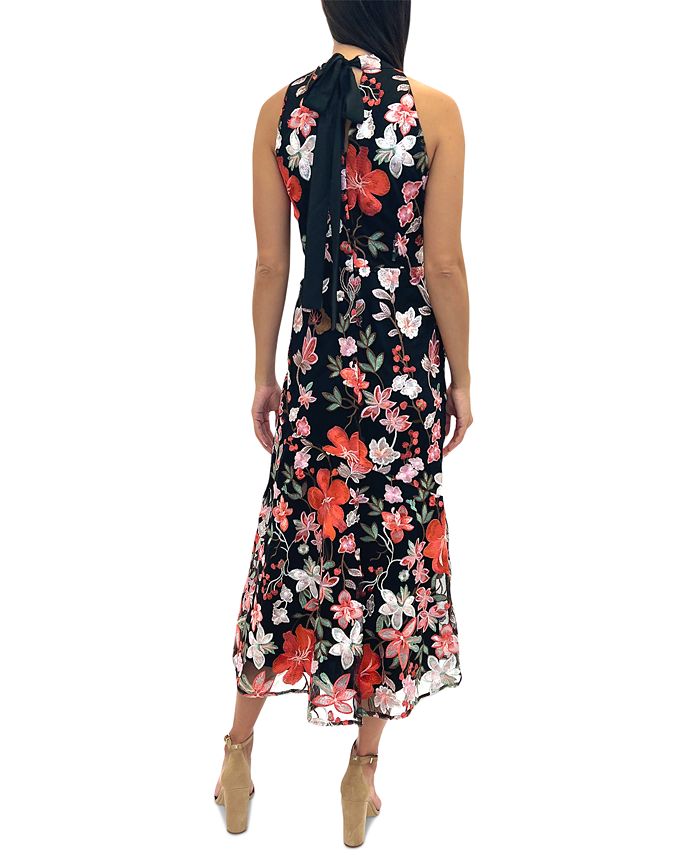 Sam Edelman Women's Floral-Embroidery Sleeveless Dress & Reviews ...
