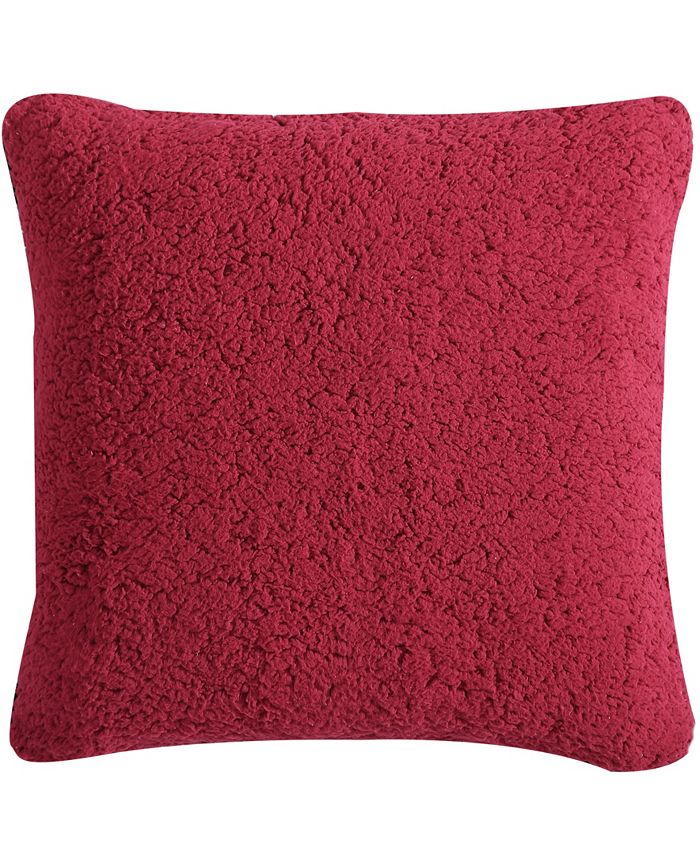 Eddie Bauer Classic Fair Isle Sherpa 2 Piece Pillow Cover Set, 20" X 20