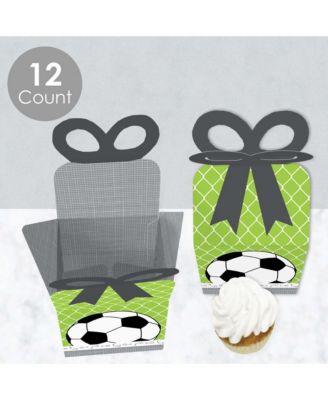 Big Dot Of Happiness Goaaal! Popcorn-Leckerli-Boxen 12 Stück – Für Fußball-Babyparty, 14,6x8,9 Cm