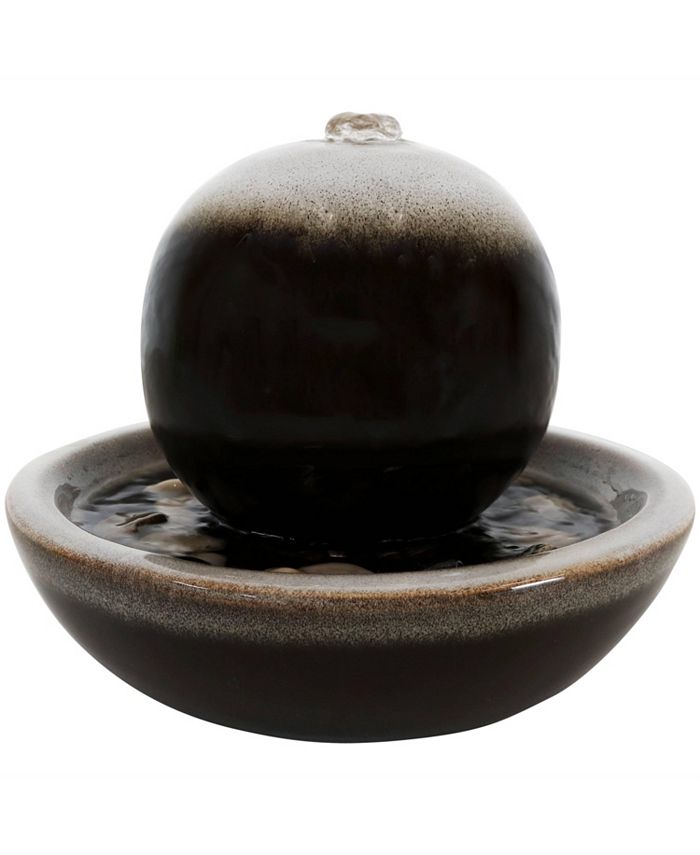 Sunnydaze Decor Modern Orb Ceramic Indoor Water Fountain 7 in Macy's