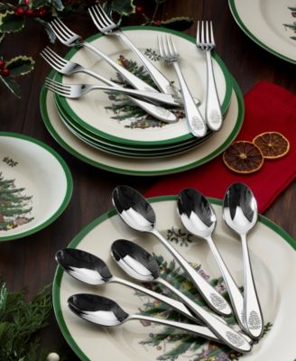 Christmas Tree Dessert Spoon, Set of 6