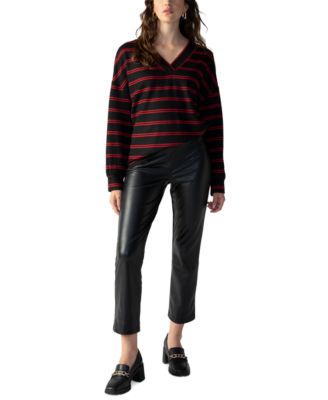 Sanctuary - Women's Cozy V-Neck Waffle-Knit Tunic