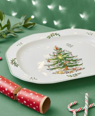 Christmas Tree Oval Platter