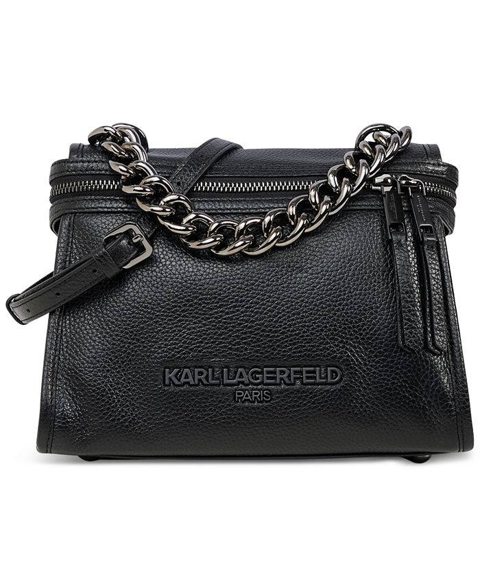 Chunky Chain Leather Strap Satchel main image 0