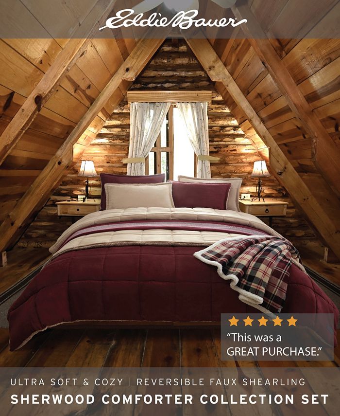 Eddie Bauer Sherwood Dark Green Comforter Set, King & Reviews