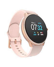Sport 3 Women's Special Edition Touchscreen Smartwatch: Rose Gold Crystal Case with Blush Strap 45mm