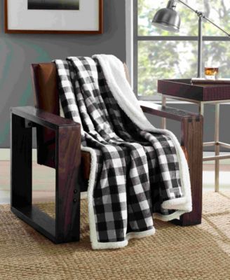 CLOSEOUT! Cabin Plaid Cotton Yarn Dyed Flannel Pillow and Throw Set