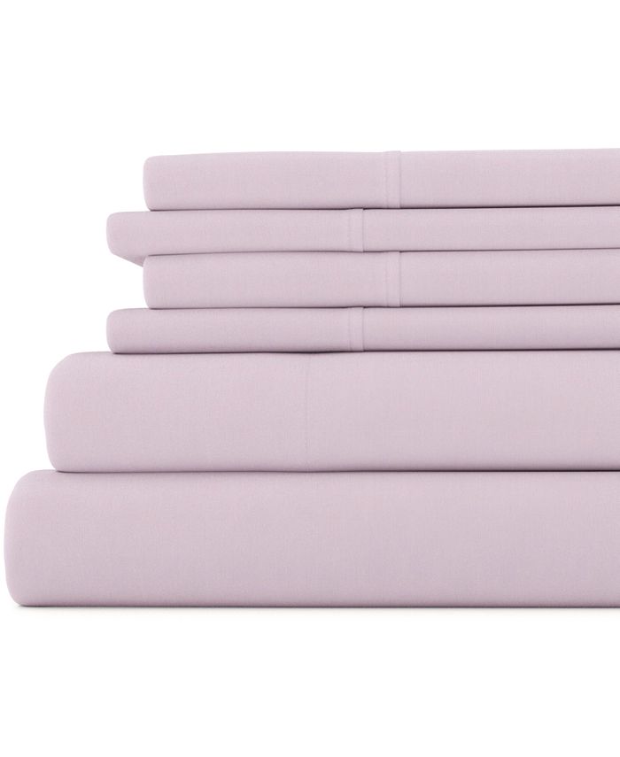 Kaycie Gray Solid Easy Care 6Pc. Sheet Set, Queen Macy's