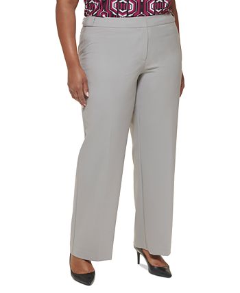 Calvin Klein Plus Size Infinite Stretch Mid Rise Straight Leg