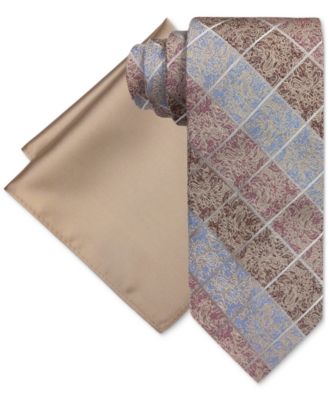 Steve Harvey - Men's Paisley Square Tie & Pocket Square Set