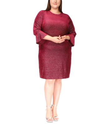 Michael Kors - Plus Size Shimmer Velvet Dress