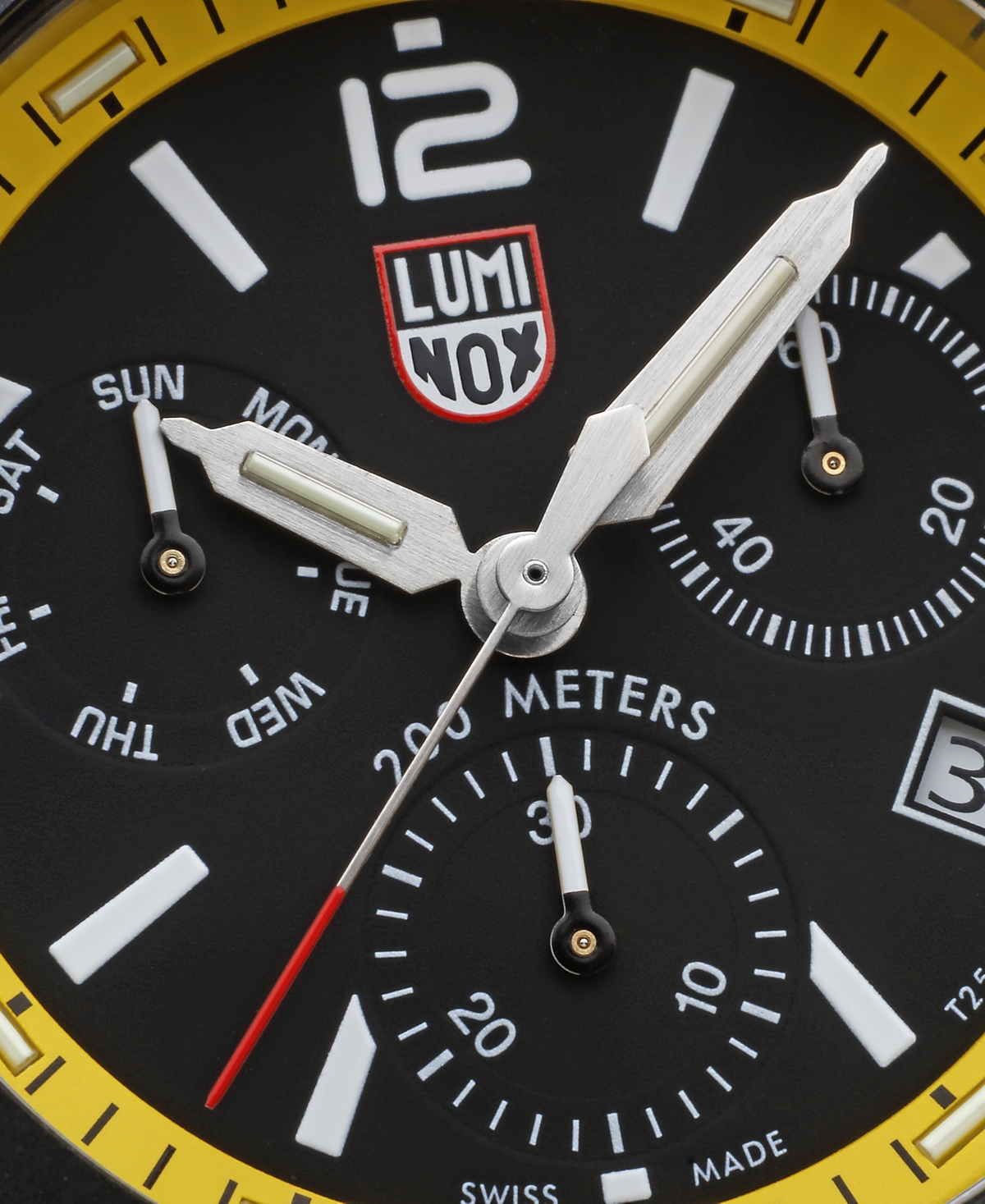 Shop Luminox Men's Swiss Chronograph Pacific Diver Yellow Rubber Strap Watch 44mm In No Color