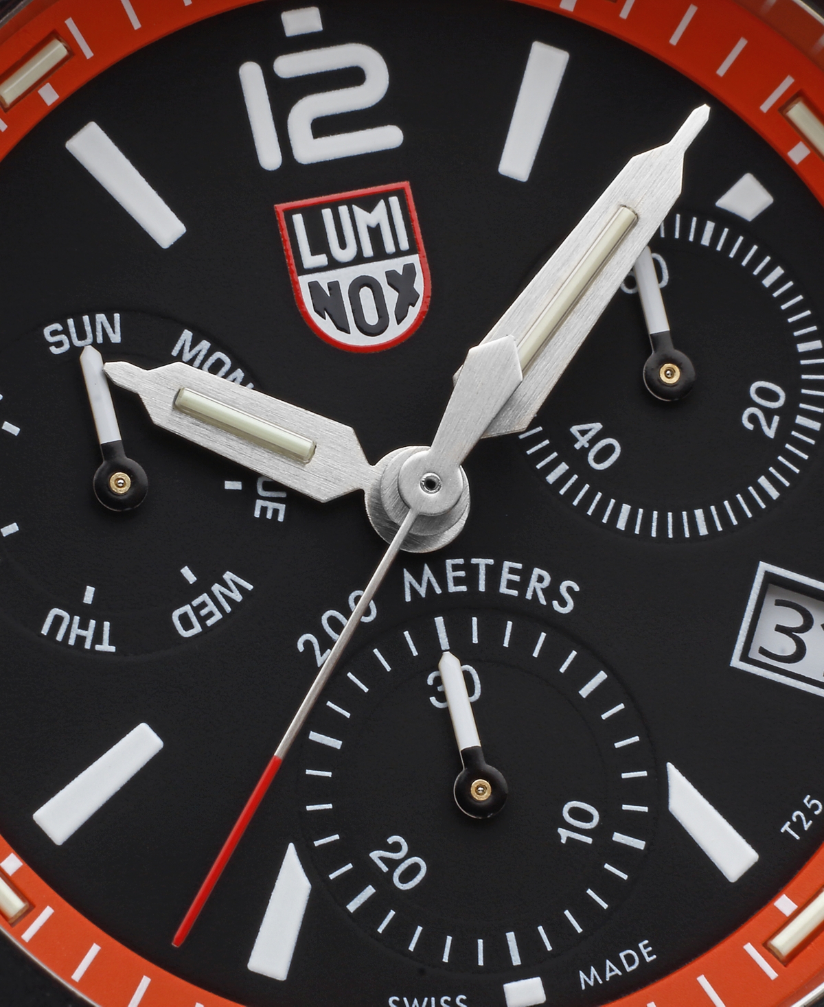 Shop Luminox Men's Swiss Chronograph Pacific Diver Orange Rubber Strap Watch 44mm In No Color