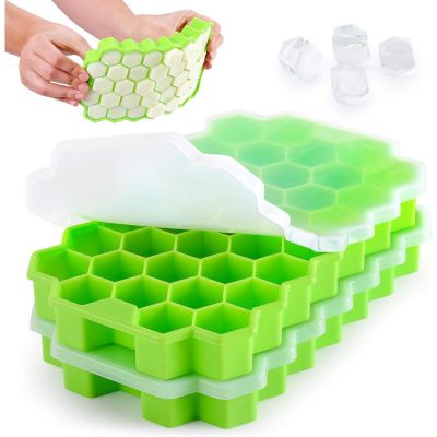 Honeycomb Shaped Silicone Ice Cube Tray - 2 Pc.