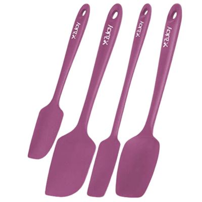 Heat Resistant Non-Stick 4-Piece Silicone Spatula Set for Cooking