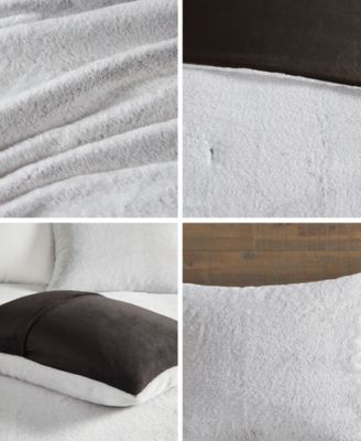 Sawyer Faux-Fur 3-Pc. Comforter Set, Full/Queen
