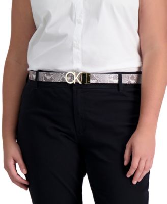 Women's Reversible Monogram Buckle Belt