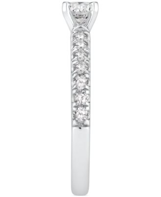 GIA Certified Diamond Engagement Ring (1 ct. t.w.) in 14k White Gold