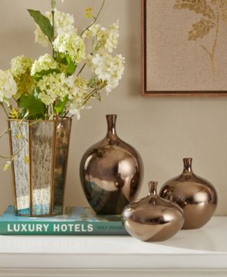 Ansen Metallic Vase Set of 3