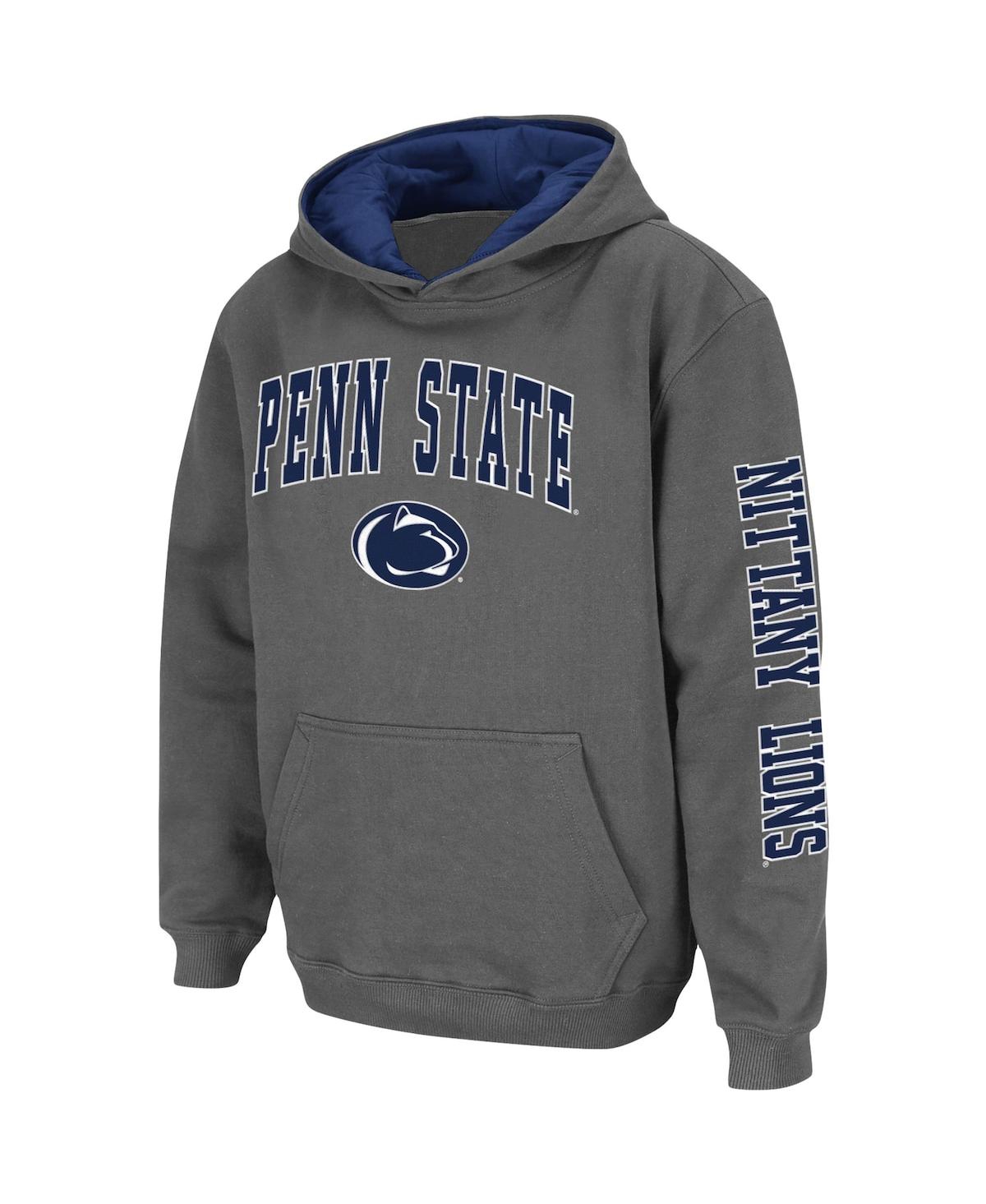 Colosseum Big Boys  White Penn State Nittany Lions 2-hit Pullover Hoodie In White