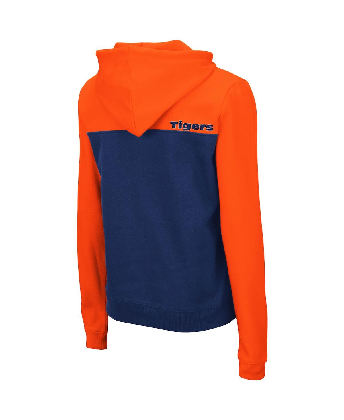 Women's Colosseum Navy Auburn Tigers Aidan Half-Zip Hoodie - Navy