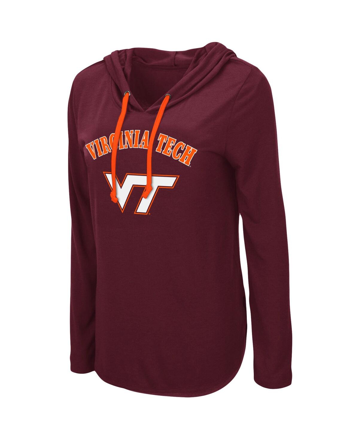 Women's ColosseumVirginia Tech Hokies My Lover Hoodie Long Sleeve T-shirt - Maroon