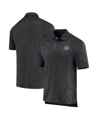 Men's Heathered Black Boise State Broncos Down Swing Polo Shirt