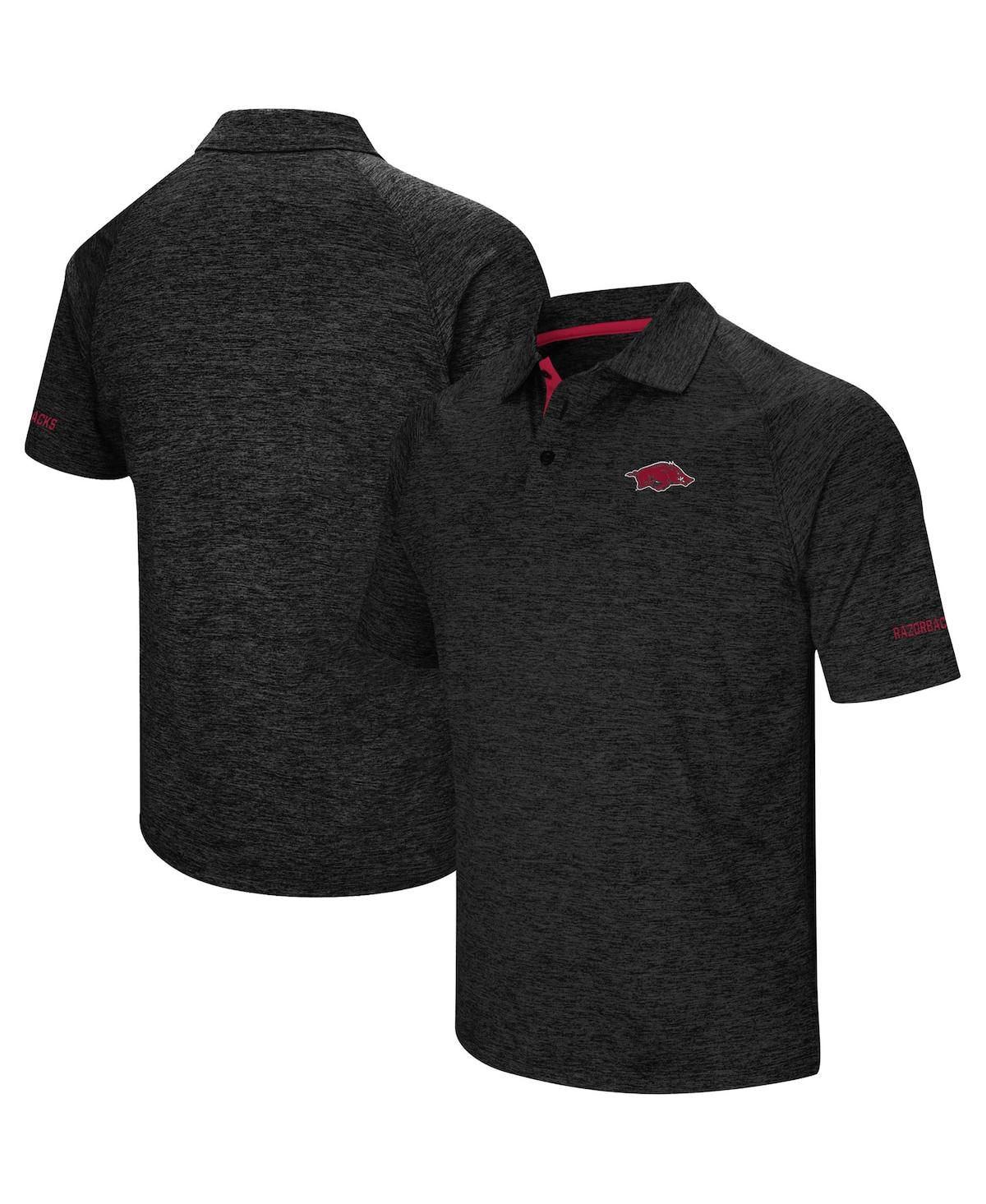Мужская черная рубашка-поло Arkansas Razorbacks Down Swing Polo