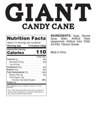 Macy's Candy Kitchen Giant Peppermint Swirl Pop and Giant Candy Cane, 2 Piece Set