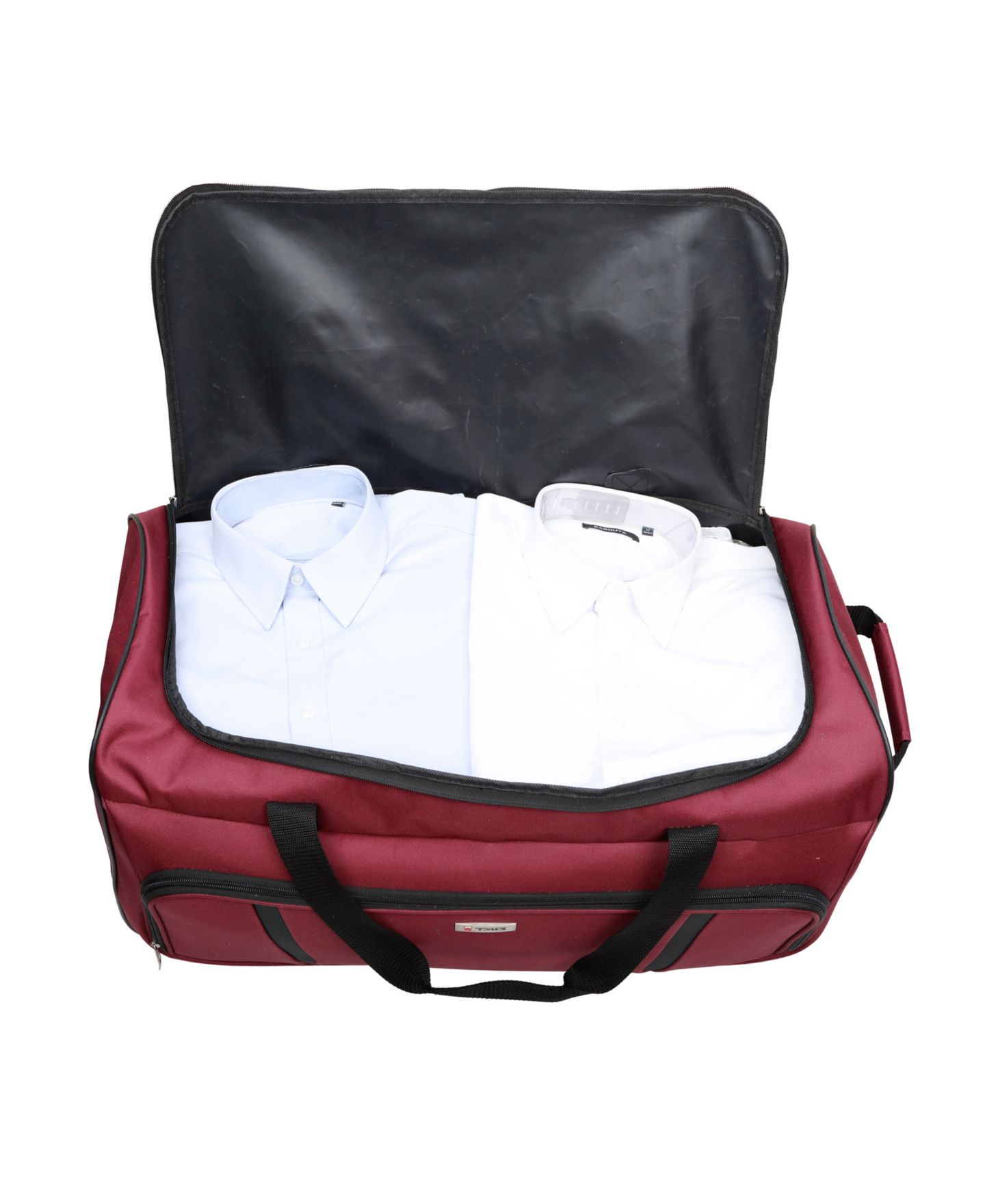 Чемоданы Tag Freehold 5-Piece Softside Spinner Luggage Set, Created for Macy's, цвет: Бордовый — фото 21
