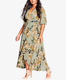 Trendy Plus Size Magnolia Floral Maxi Dress
