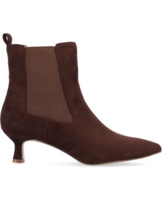 Women's Tenlee Pointed Toe Kitten Heel Dress Booties