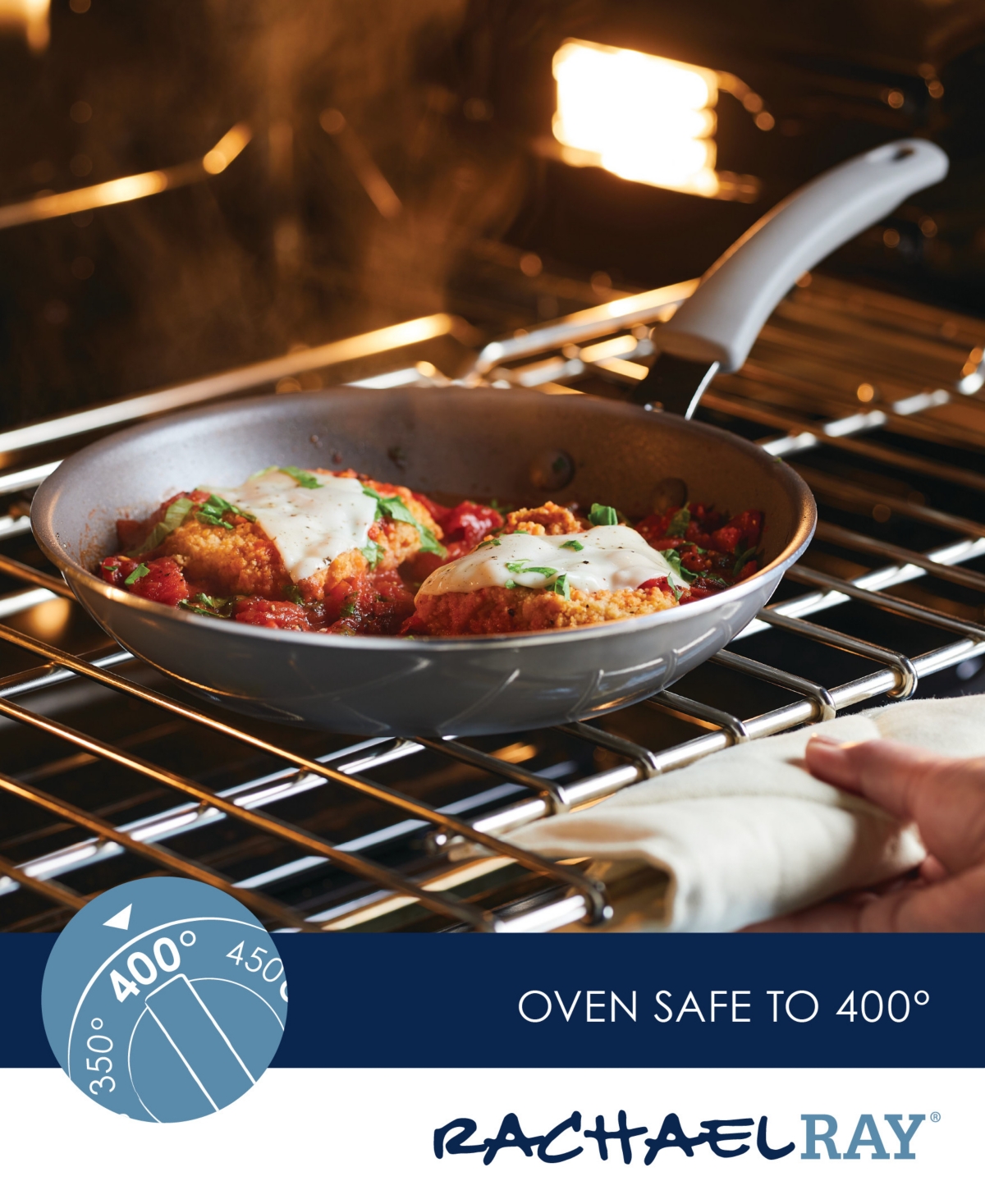 Rachael Ray Cook + Create Aluminum Nonstick Frying Pan Set, 2 Piece In Black