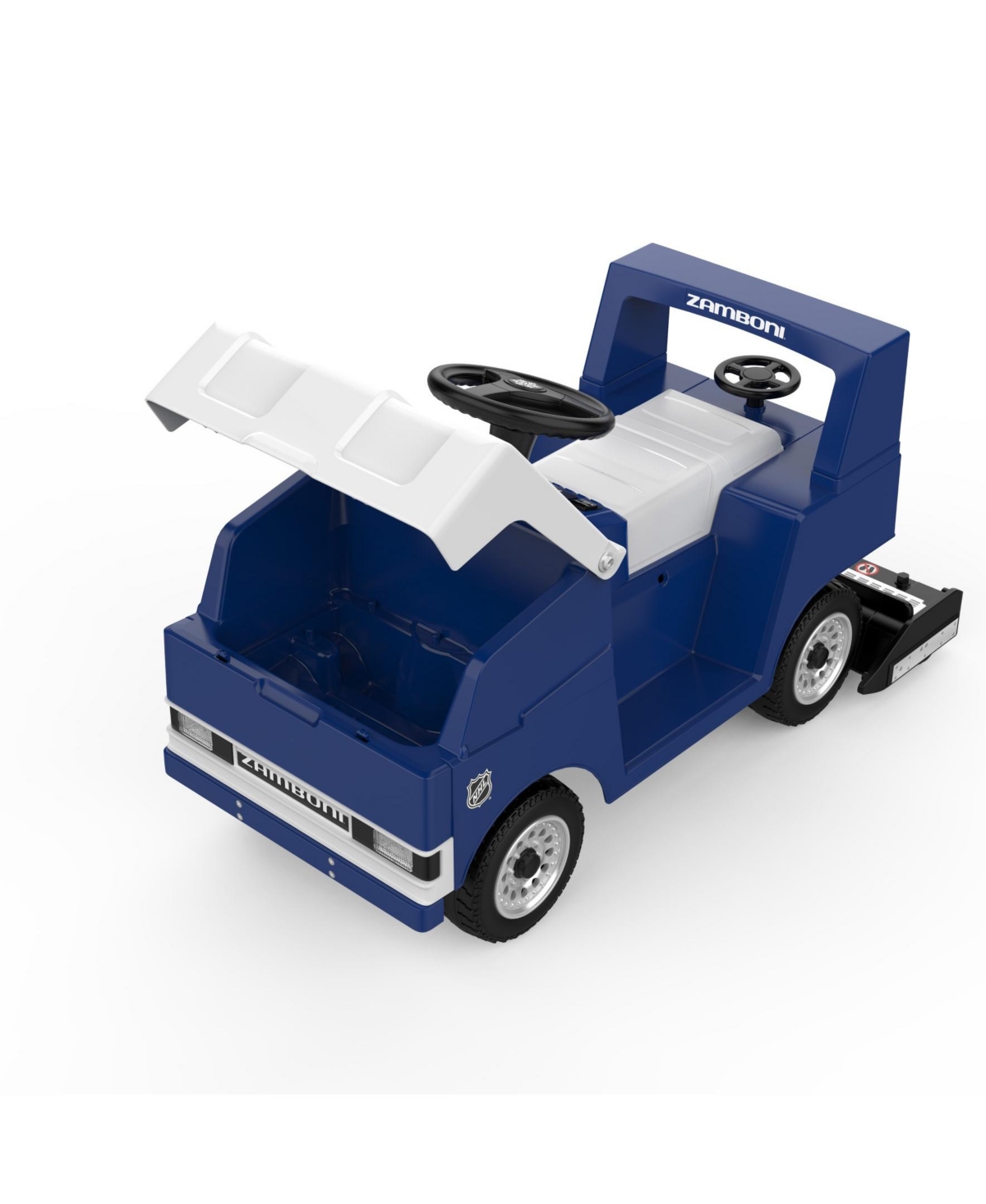 Shop Kool Karz Playground Nhl Zamboni Electric Ride On Toy Car In Blue