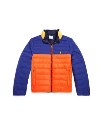 폴로 랄프로렌 키즈 자켓 Polo Ralph Lauren Unisex P- Layer 2 Reversible Jacket,Navy, Heather gray, Orange, Yellow