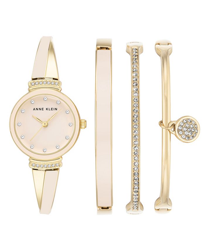 Anne Klein Women's Swarovski Crystal Accented Silver-Tone Watch and  Bracelet Set : Anne Klein: : Clothing, Shoes & Accessories