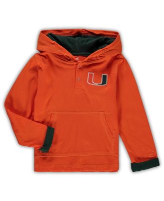 Toddler Boys Orange, Heathered Gray Miami Hurricanes Poppies Hoodie and Sweatpants Set