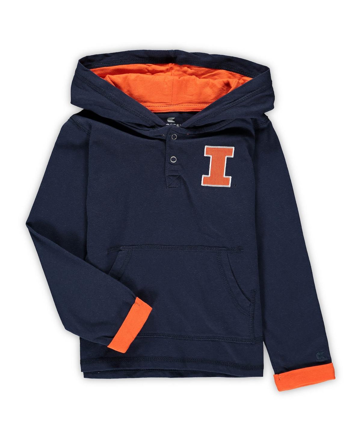 Colosseum Toddler Boys  Navy, Heathered Gray West Virginia Mountaineers Poppies Hoodie And Sweatpants In Navy,heathered Gray