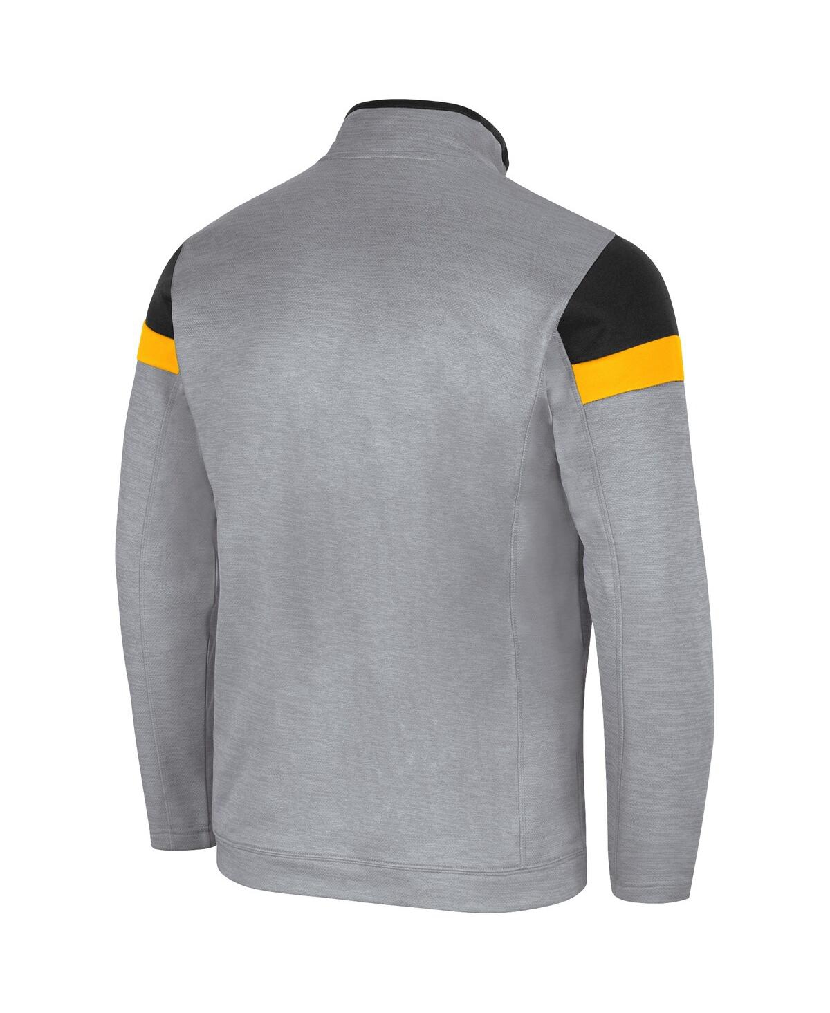Men's ColosseumAppalachian State Mountaineers Bingo Quarter-Zip Jacket - Gray