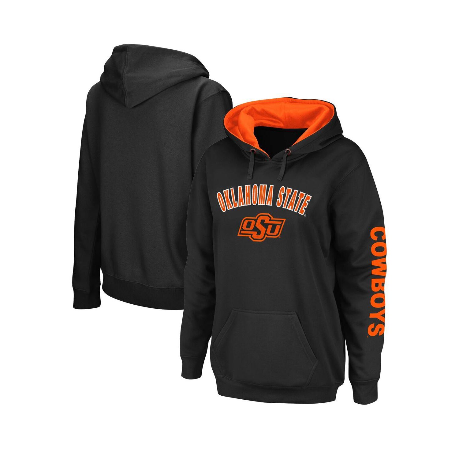 Women's Black Oklahoma State Cowboys Loud and Proud Pullover Hoodie