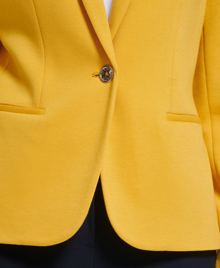 Tommy Hilfiger Women's ElbowPatch SingleButton Blazer Macy's