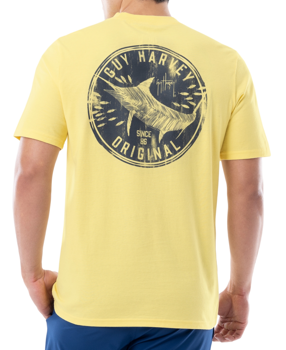 Men's Short Sleeve Crewneck Graphic Pocket T-Shirt - Sunshine