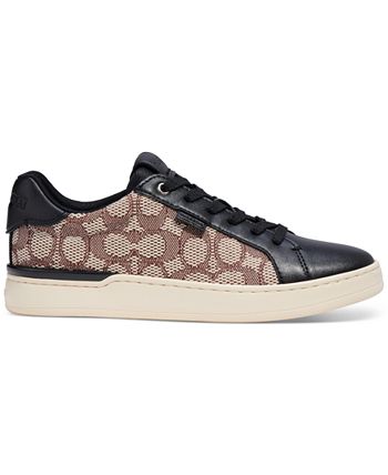 COACH Women's Lowline Signature Lace-up Sneakers - Macy's