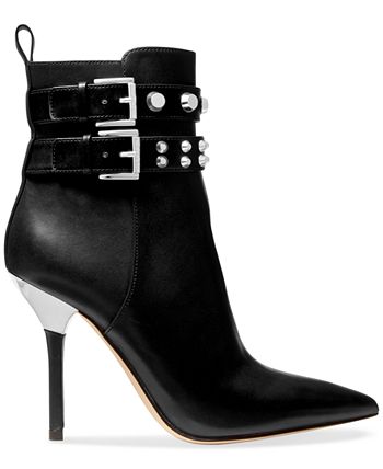 Michael Kors Women's Amal Studded Ankle-Strap Dress Booties & Reviews ...