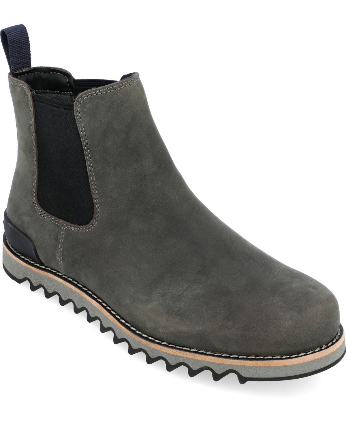 Shop Territory Men's Yellowstone Wide Tru Comfort Foam Pull-on Water Resistant Chelsea Boots In Gray