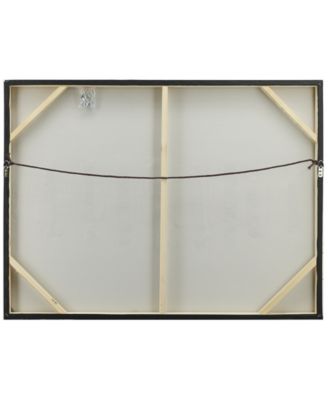 Foggy City Textured Metallic Hand Painted Canvas Wall Art, 30" x 40"